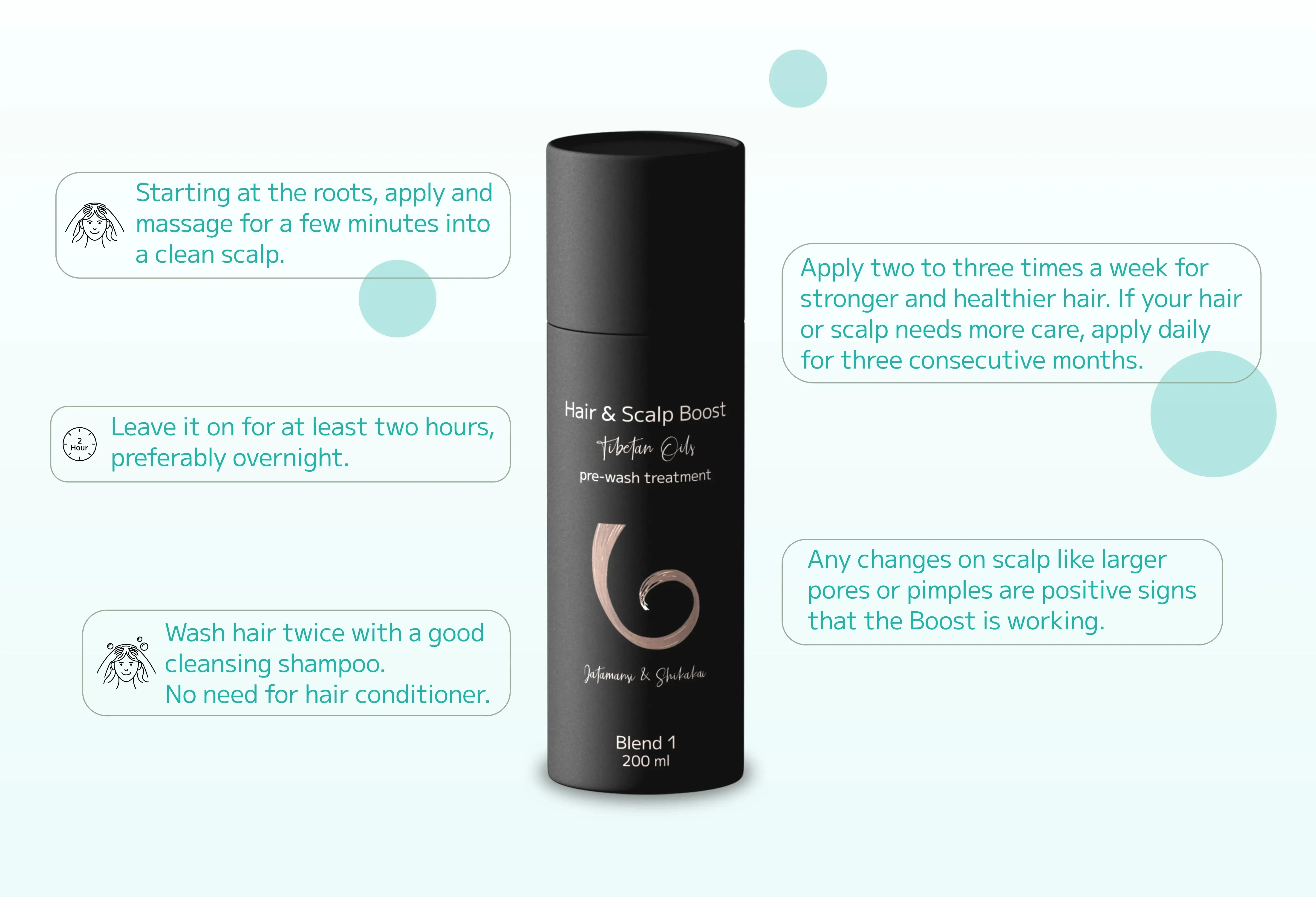 Tibetan Oils Hair and Scalp Boost Instruction